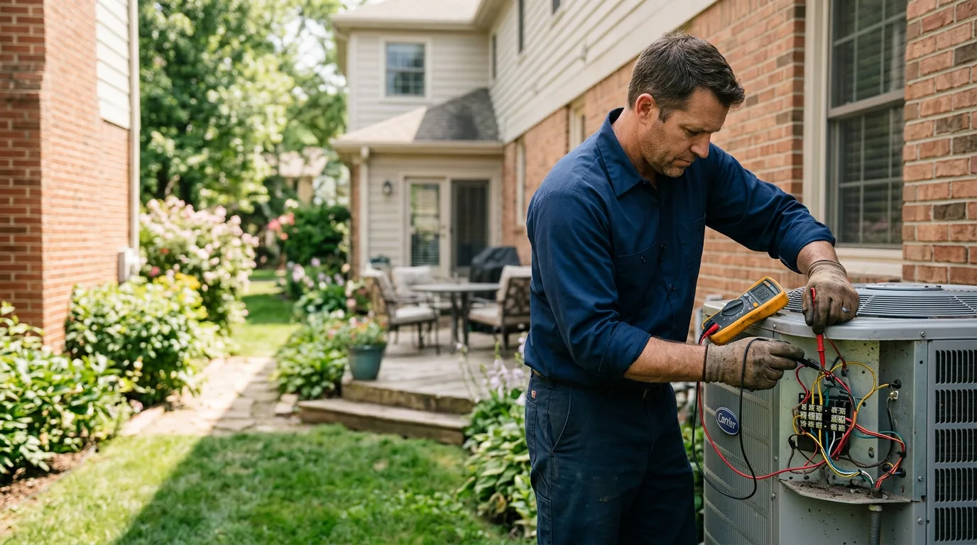 HVAC technician working near Shepherdstown, WV